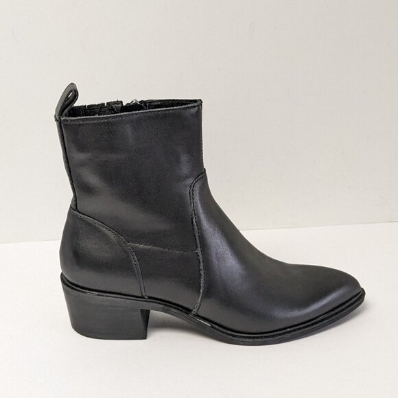 Dolce Vita Bryson Ankle Boots, Black Leather, Women's 8 - Picture 2 of 7